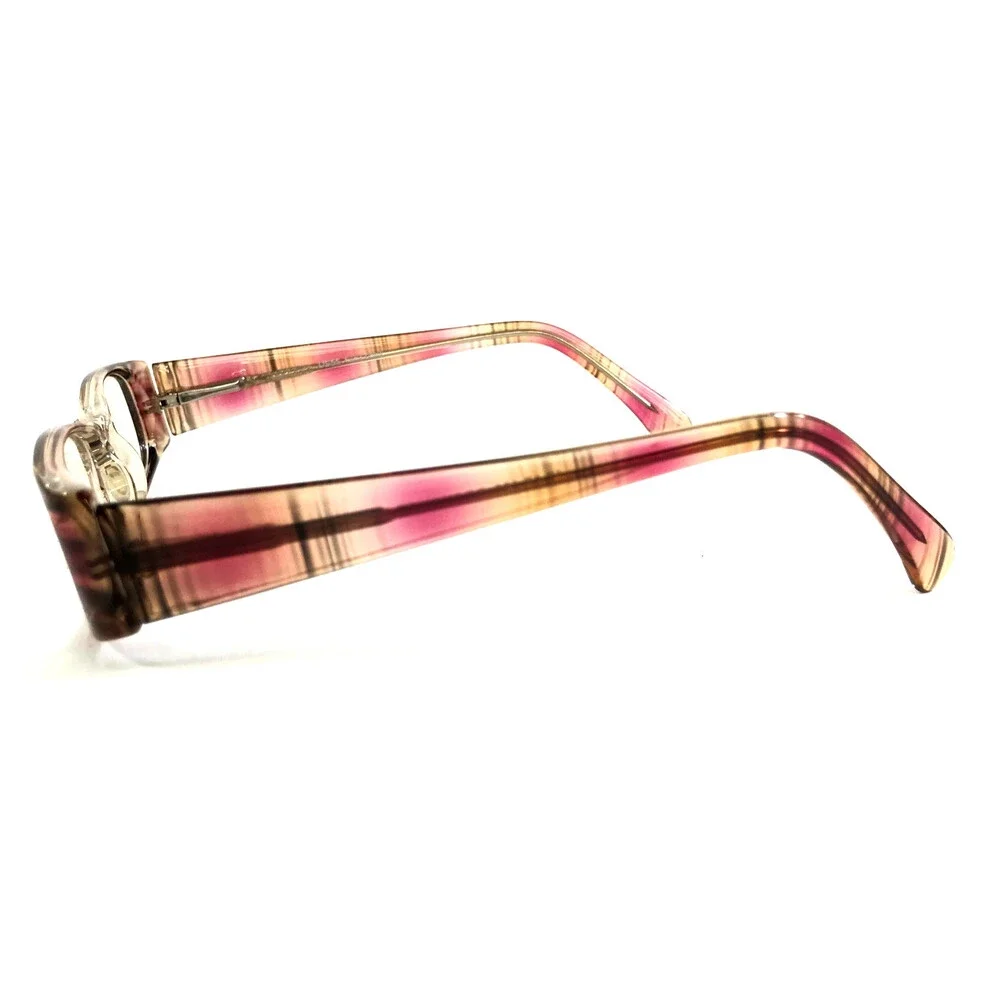 Capri 4U Eyeglasses Frames US55 BROWN Pink Clear Rectangle Full Rim 46-15-130